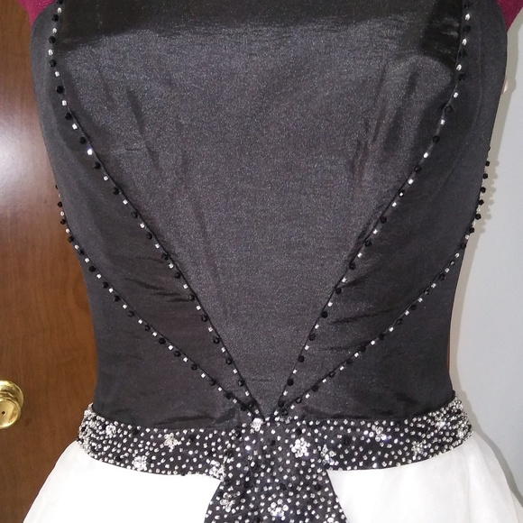 Raylia Designs Dresses & Skirts - Black and Diamond White wedding gown dress